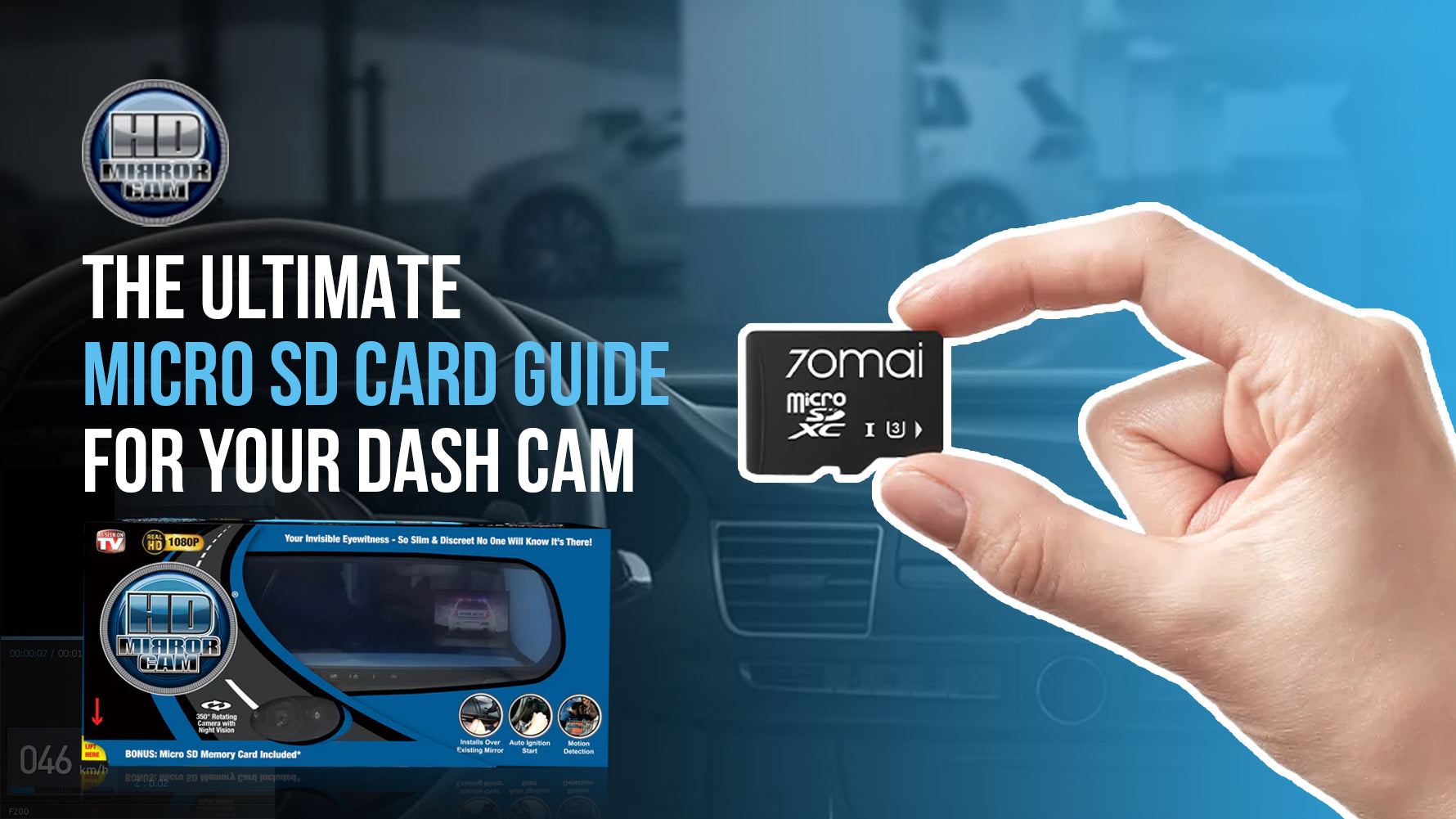 High-endurance cards as they handle nonstop recording, heat, cold, and last longer than regular ones.